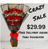 Dozen Red Roses Bouquet Bouquet