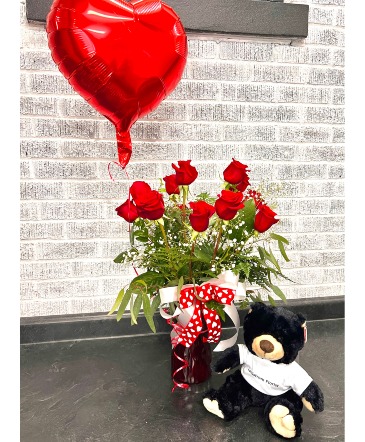 Dozen Red Roses Package 1  in Sterling, IL | Lundstrom Florist