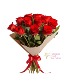 Dozen Red Roses Wrap Arrangement