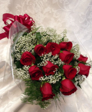 Dozen Red Roses Wrapped  in Wasaga Beach, ON | WASAGA FLOWERS