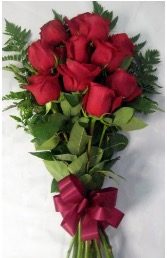 Dozen Red Roses Wrapped Wrapped Red Roses