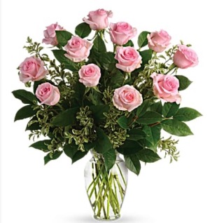 Dozen rose arrangements assorted colors (no red) Vase Arrangement