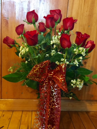Dozen Rose Vased