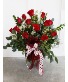 Dozen Roses Any Color Vased Arrangement