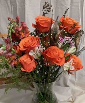 Roses Vase Arrangement