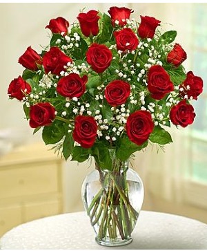 Dozen Standard Rose Arrangement in Winston Salem, NC | RAE'S NORTH POINT FLORIST INC. Dozen Standard Rose Arrangement in Winston Salem, NC | RAE'S NORTH POINT FLORIST INC.