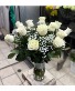 Dozen White Roses  