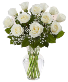 Dozen White Roses 