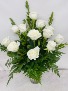 Dozen White Roses Rose Arrangement