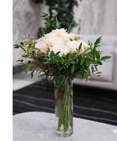 Dozen White Roses Premium 