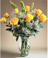 DOZEN YELLOW ROSES 