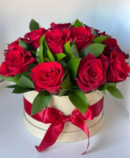 Dozen Roses Flower Box (Also available in Pink) Flower Box