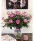 Dozen pink roses  Arrangement 