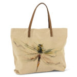 Dragon Fly Tote cotton and leather