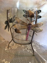 Dragonfly candle/ Vase Giftware
