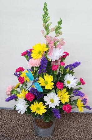 Dragonfly Garden  FHF-G009 Fresh Flower Arrangement (Local Delivery Area Only)