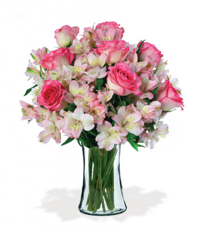Dreams of Pink Vase Arrangement