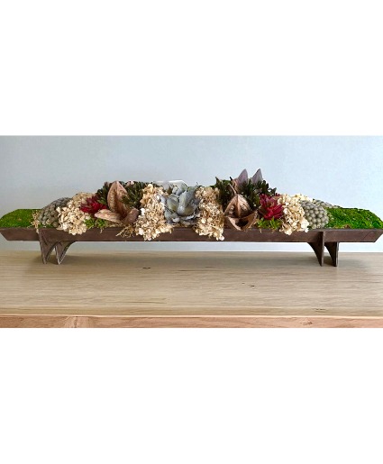 Dried Center Piece Arrangement Dried  Flowers