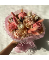 Dried Floral Bouquet - Pinks 