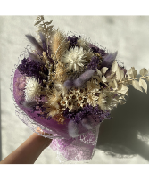 Dried Floral Bouquet - Purples 