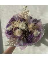 Dried Floral Bouquet - Purples 