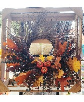 Dried Floral Wreath Permanent Botanical Design