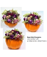 Dried Florals Mini Pumpkin Seasonal