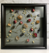 Dried Flower Art  Shadow Box 