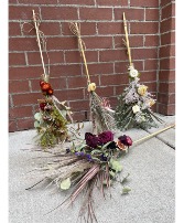 Dried Flower Brooms Dried Arrangement