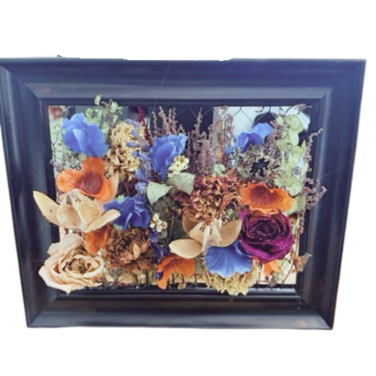 Dried Flowers in a Frame Wall hanging