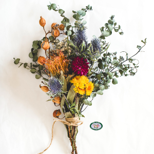 Dried Flowers Wrap Bouquet