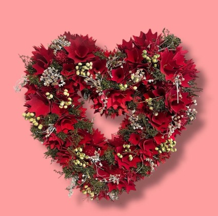 Dried Heart Wreath