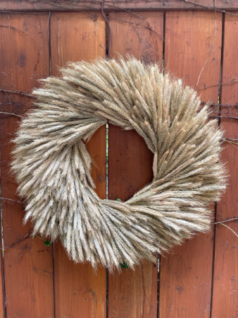 Dried Wheat Wreath 