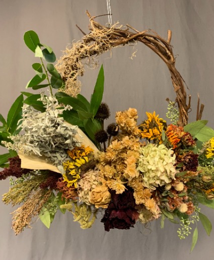 Dried Wreath Arrangement