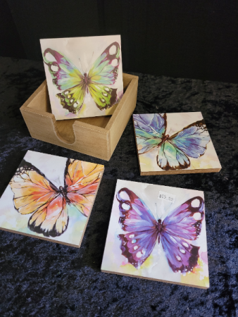 Butterfly Drink Coaster Set