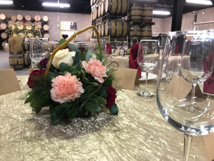 Drink in the Love  Reception Table Centerpieces 
