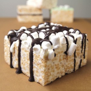 Drizzled Mini Marshmallow CrispyCake  Food Gift