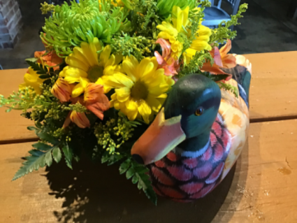 Duck decoy arrangement Colorful