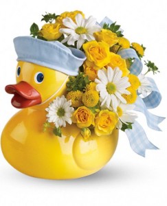 Ducky Delight - Boy New Baby Arrrangement in Burbank, CA | MY BELLA FLOWER Ducky Delight - Boy New Baby Arrrangement in Burbank, CA | MY BELLA FLOWER