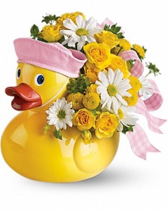 Ducky Delight - Girl Flower Arrangement