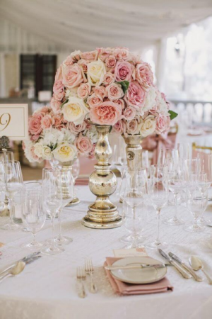 Dusty Rose Vase Wedding Reception in Paris, ON | Upsy Daisy Floral Studio