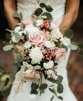 Dusty Rose Wedding Bouquet