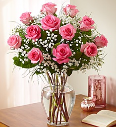 Dozen Pink Rose 