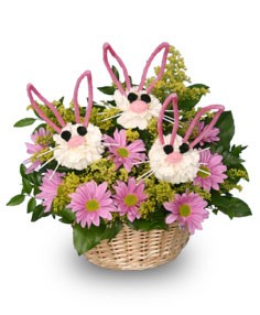 SOMEBUNNY LOVES YOU! Basket of Flowers in Thornhill, ON | Toronto Florist Shop