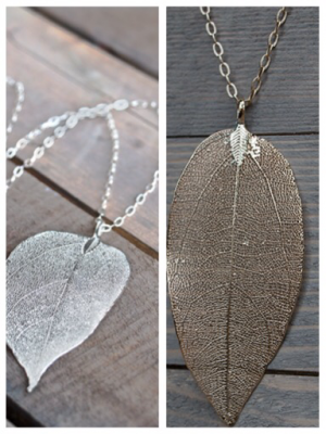 Real Life Leafe Necklace Glee Jewelry