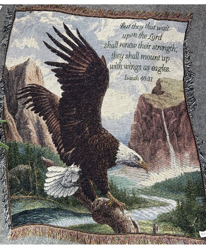 Eagle Throw Afghan Blanket