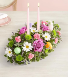 easter arrangement with candles  centerpiece