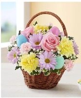 Easter Basket Basket of spring flowers