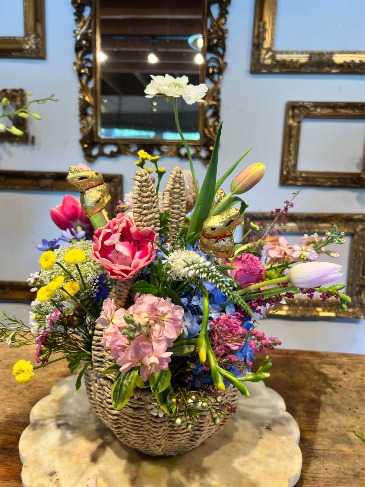 Easter Bonny Basket  in Orinda, CA | SaraBella flower shoppe