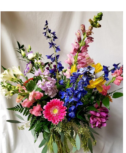 Easter Delight! Mixed spring flowers arranged! 